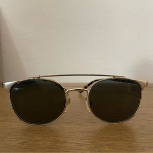 Raen Raleigh gold frame polarized glasses